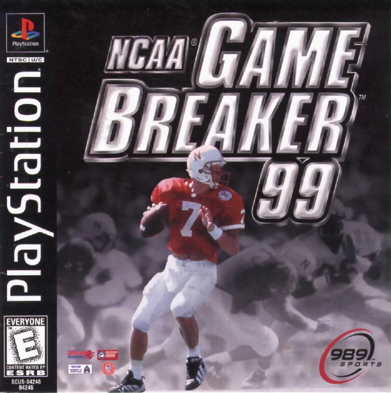 NCAA Gamebreaker 99 box art for Playstation